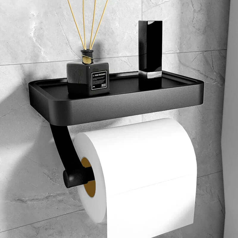 Toiletpapirholder i rustfrit stål | Toiletpapirholder med opbevaring | WC rulleholder | Rollix
