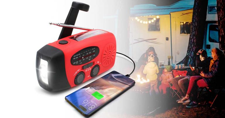 Alt-i-en nødradio med solenergi og powerbank – Vær forberedt når som helst, hvor som helst