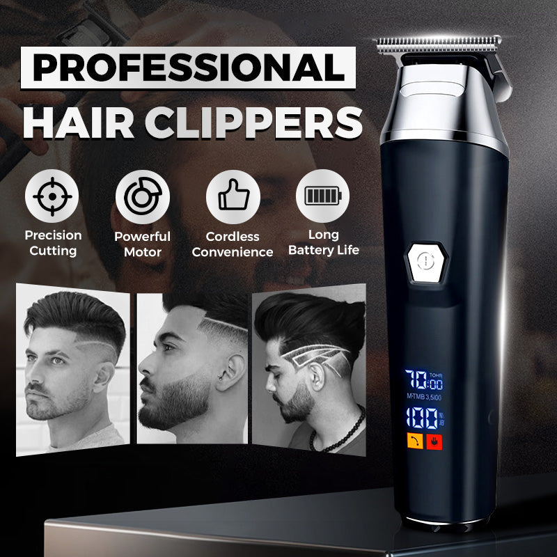 Hårklipper | Skægtrimmer med digital skærm | TrimLux
