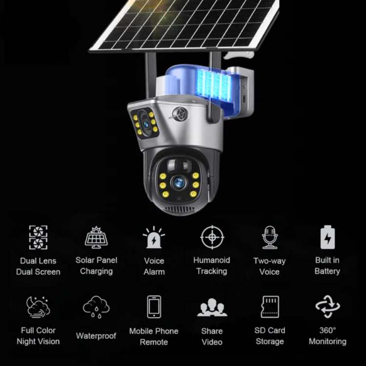 UltraVision Solar Kamera – Trådløs 360° Beskyttelse, Dag og Nat