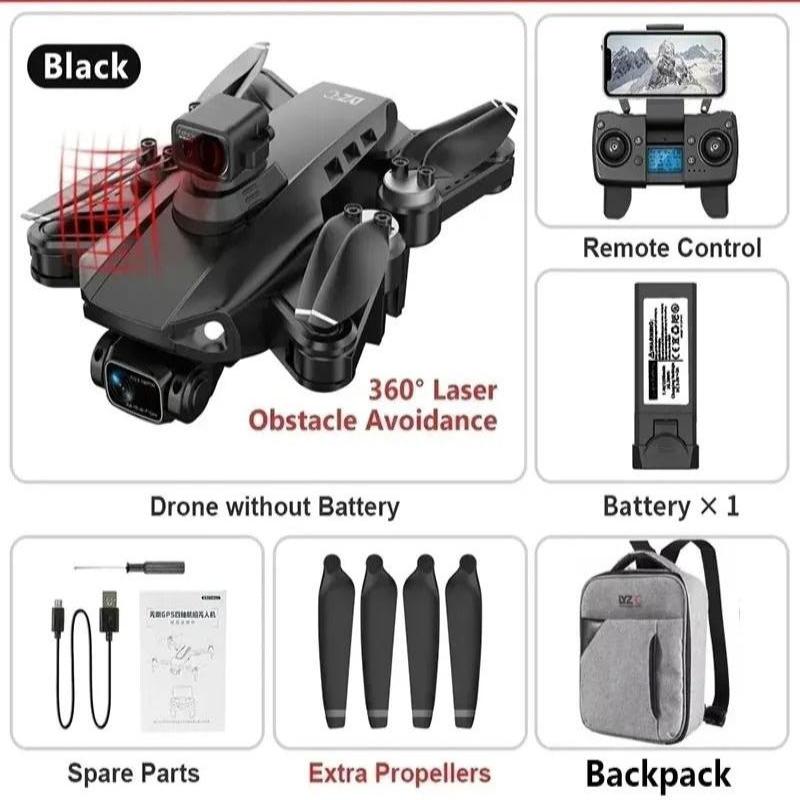 Altaris Aero Drone Pro Leverer 8K Kameraer, GPS Stabilisering, Forlænget Batterilevetid