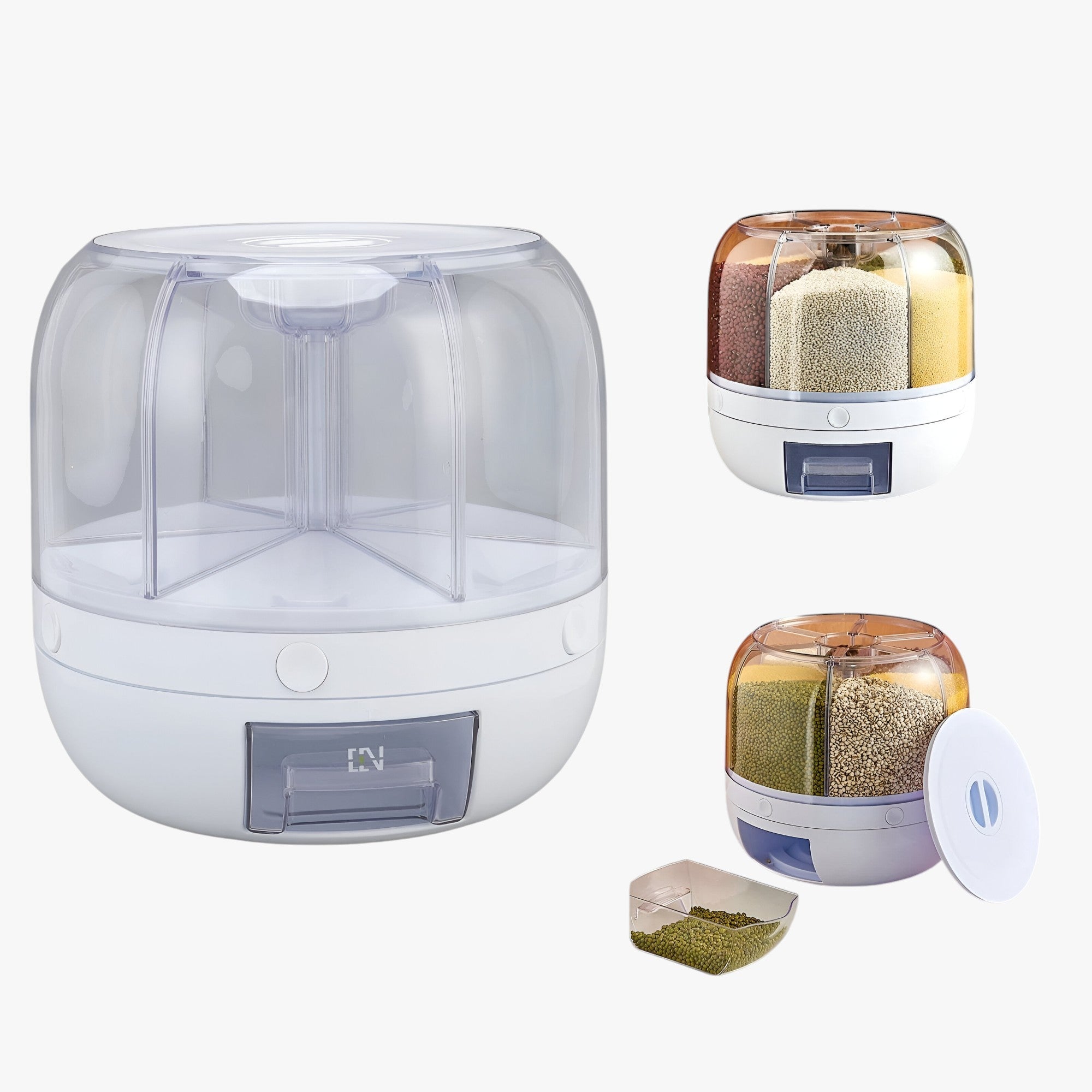 Müsli Dispenser | Opbevaringsbeholder | Beholder med låg | Opbevaringsboks