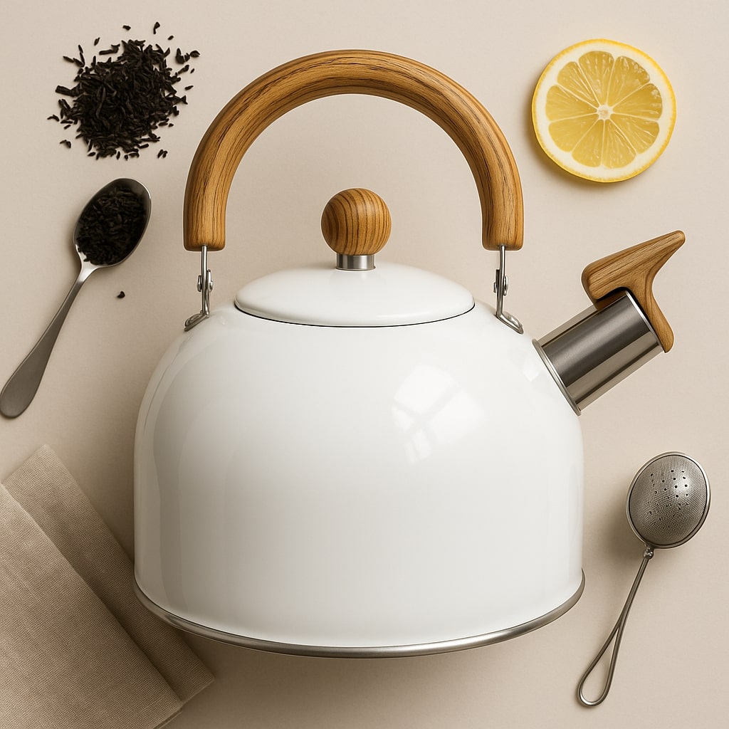 Vandkoger til induktion & komfur | Vandkedel i rustfrit stål med retro look | Kessora