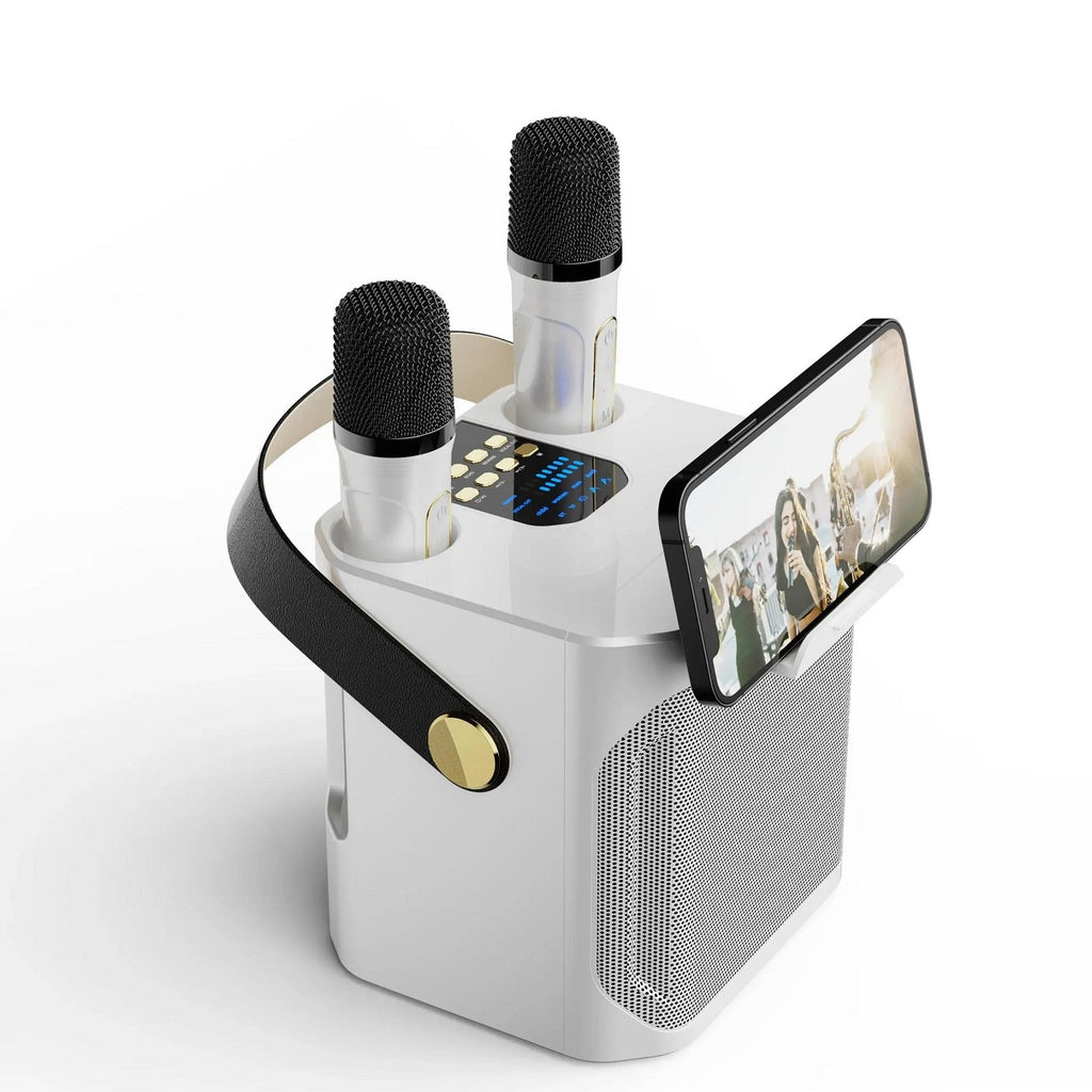 Genopladelig Bærbar Karaoke Højttaler Med Bluetooth Leverer Rig Lyd