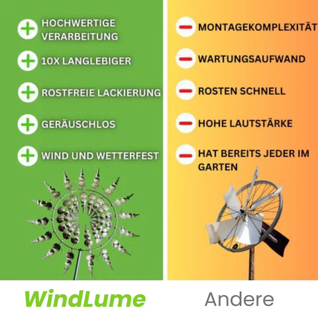 Vindspil til haven | Vindmølle i metal | WindLume
